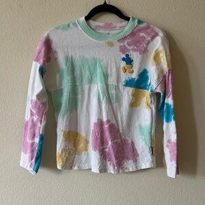 EUC Disney Mickey Mouse Tie Dye Spirit Jersey kids size large (11/12)